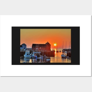 The sun rising by motif number 1 in Rockport MA Posters and Art